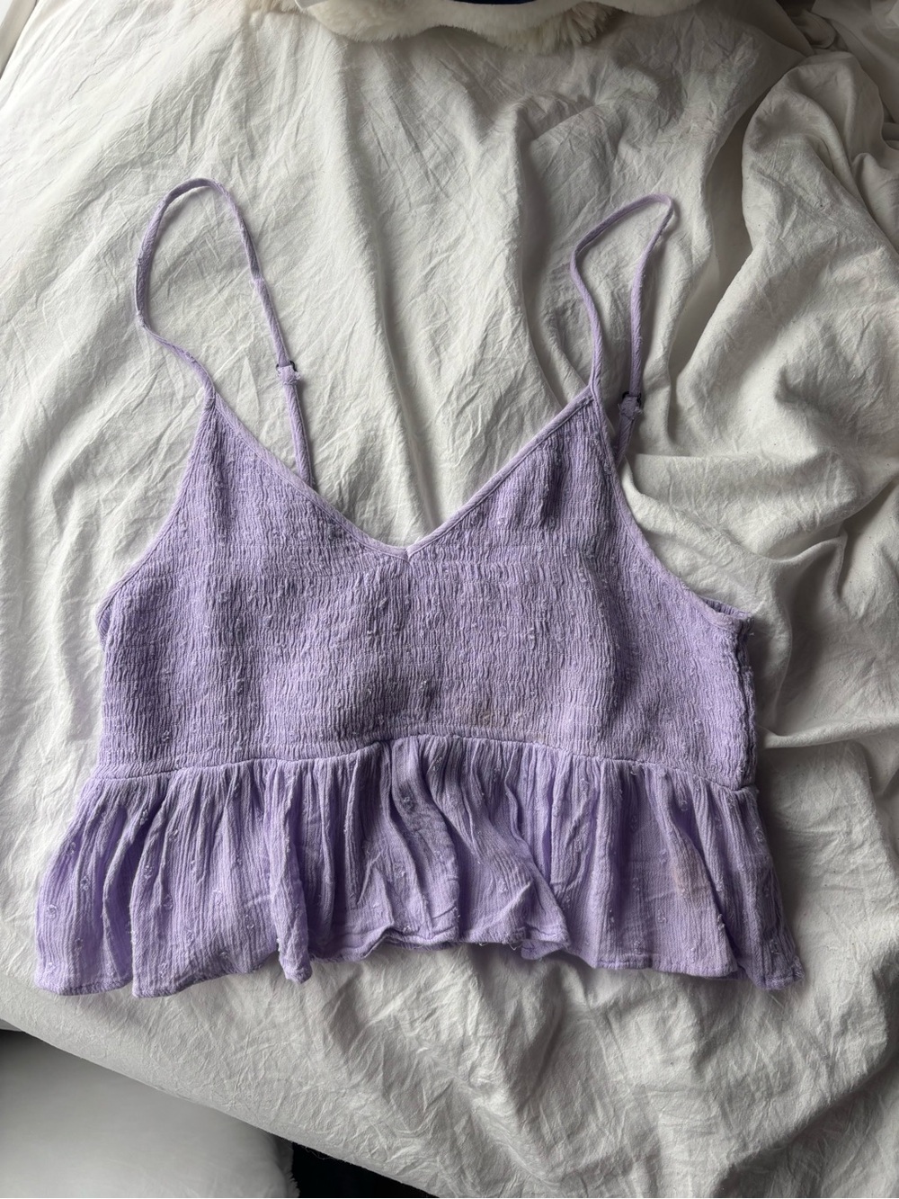 Aeropostale Lavender Ruffle-Hem Camisole